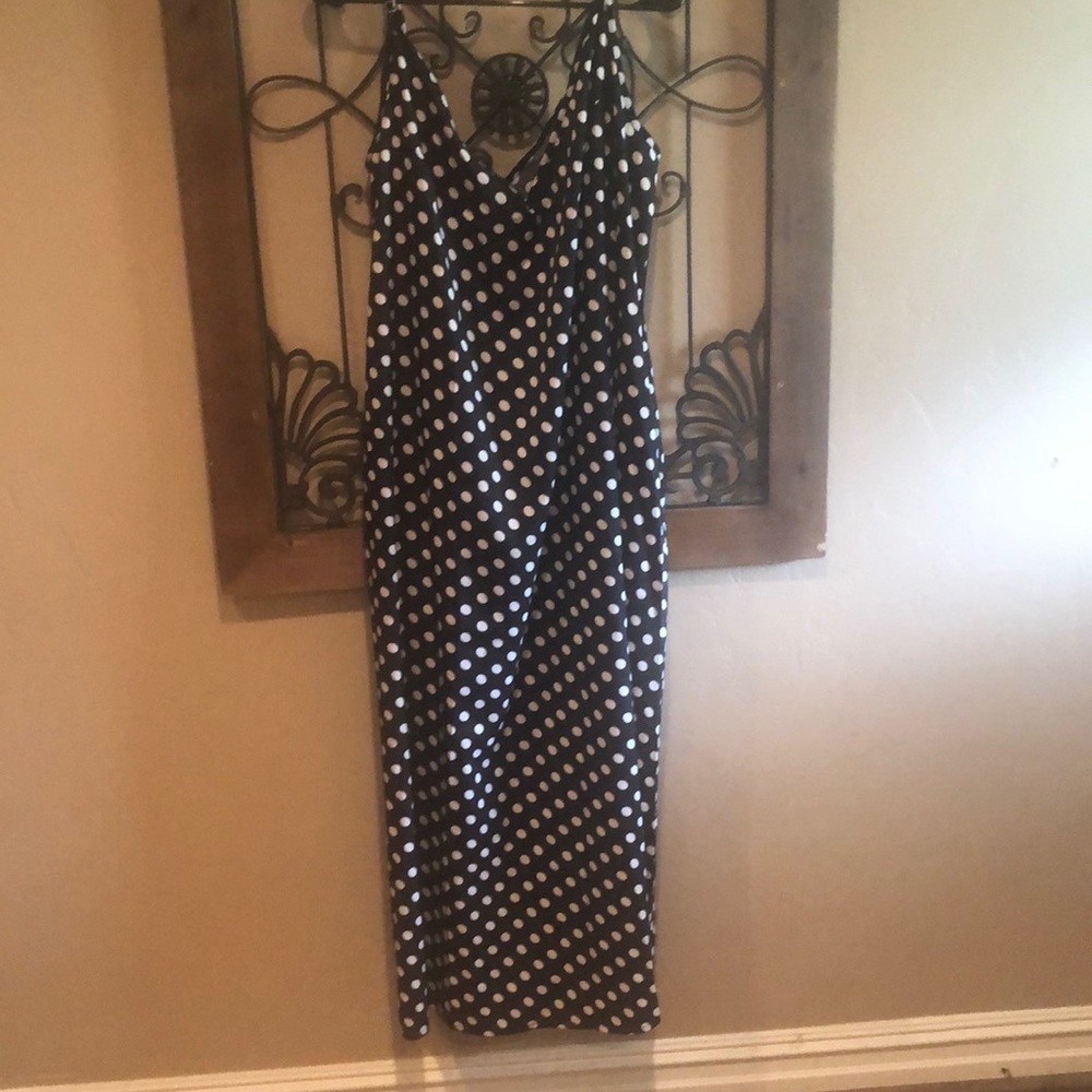 Polka dot maxi dress
